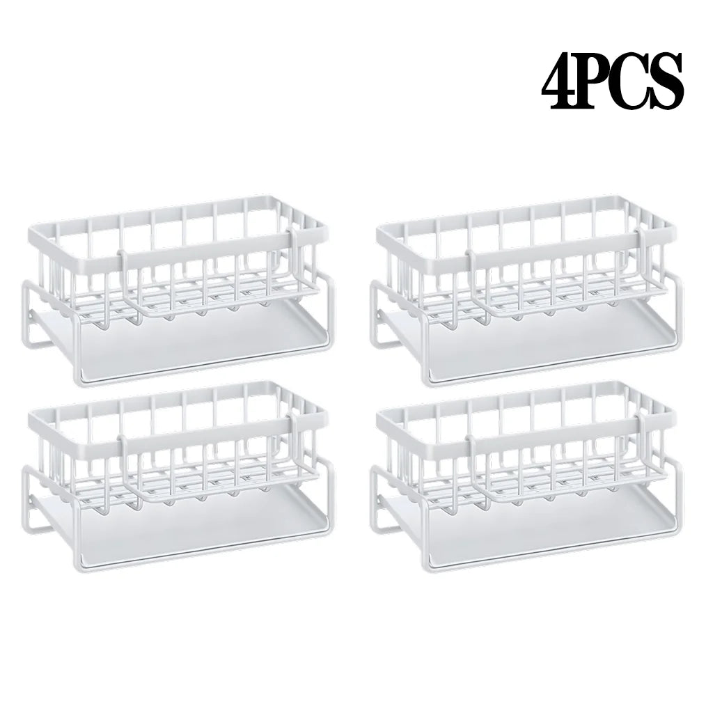 No-Punch Kitchen Shelf Storage Drainage Rack