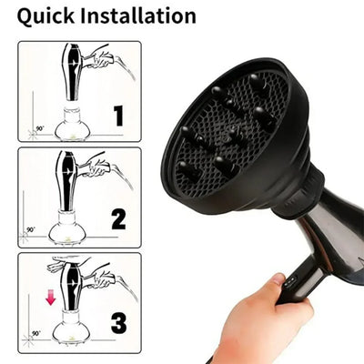 Universal Silicone Hair Dryer Diffuser