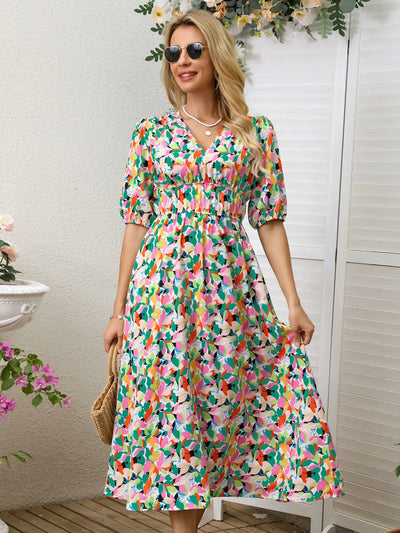Women Summer Floral Long Dress,Fashion Women's Bohemian Dresses,Woman Clothing,Woman Clothes,Sundress,New In Dress 2025