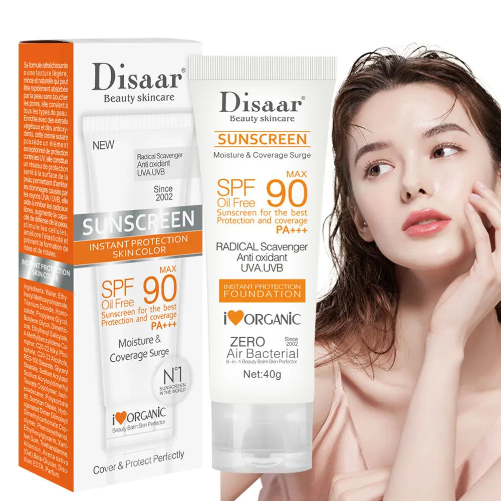 Facial Body Sunscreen Sun Cream Sunblock Oil Control Body Protector Solar Lotion Protective Anti Sun Protection Skin Care SPF90