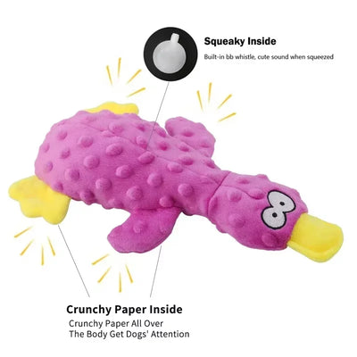 Plush Squeaky Duck Dog Toy