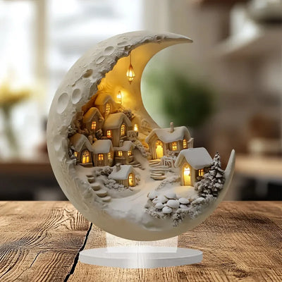 Home Decoration Acrylic Moon Tabletop