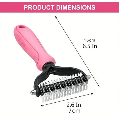 Dog Double-Sided Undercoat Rake Brush