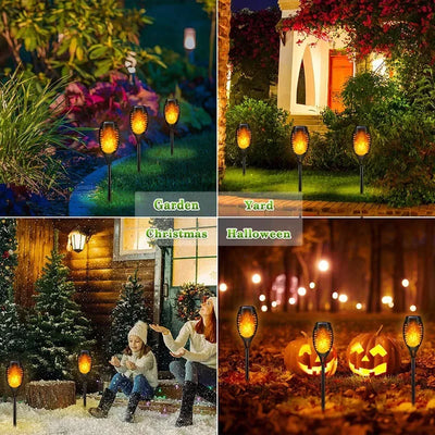 Solar Flame Torch Lights – Waterproof Lamps