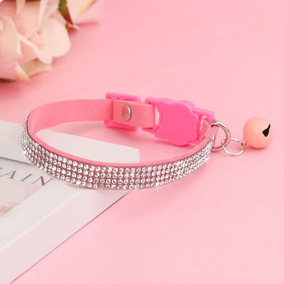 Cat Soft Suede Leather Cat Collar