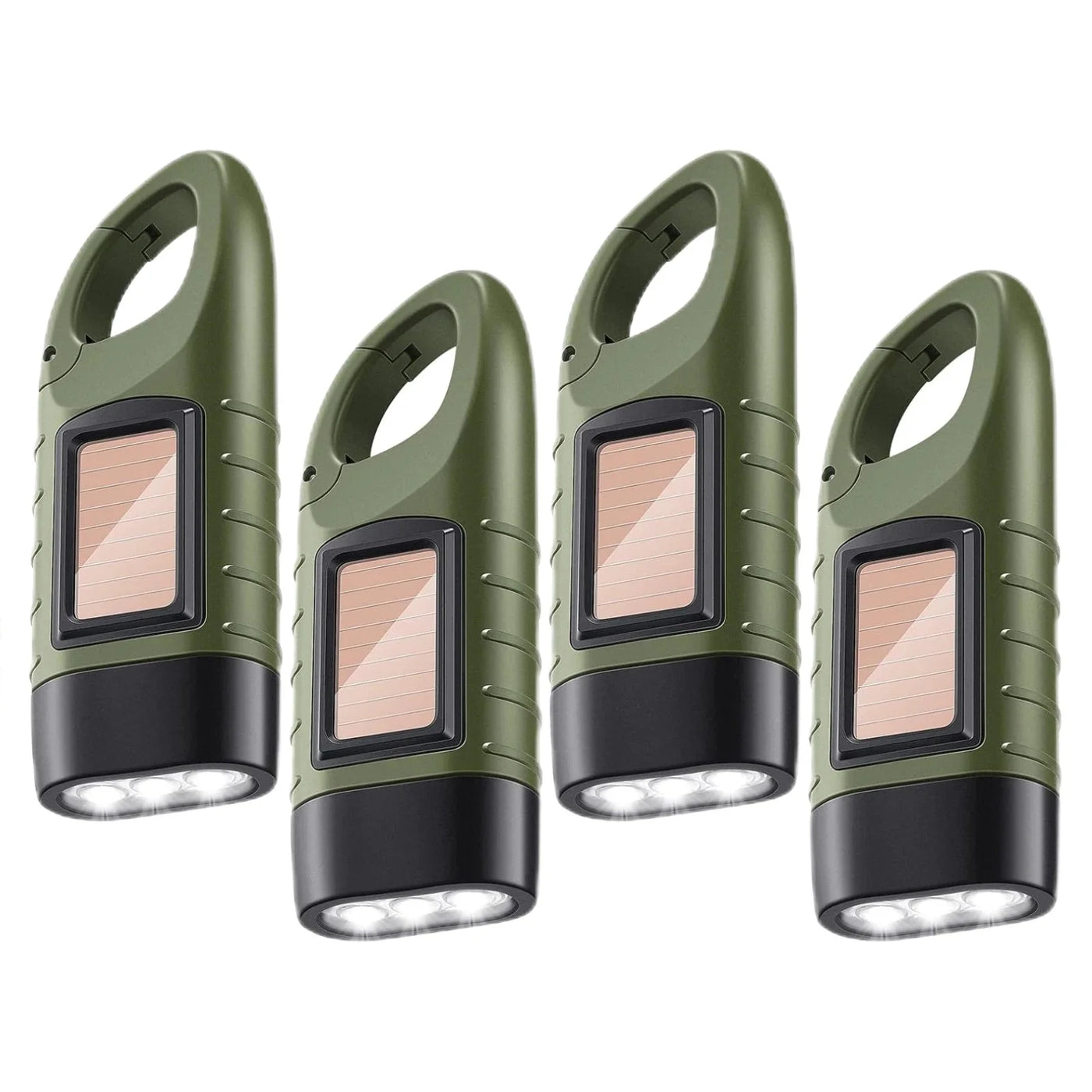 Skywolfeye Mini Solar Hand Crank Flashlight