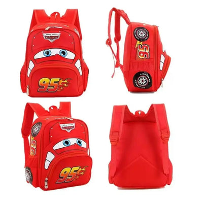 Kindergarten School Bag Cute Children's Backpack Cartoon Car Backpack Casual Preschool School Bag