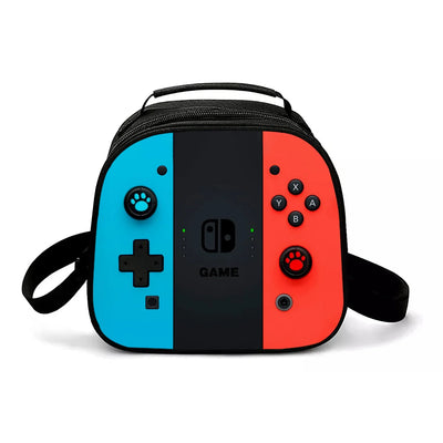 Back To School Game Console Pattern DIY School Bag for Primary and Secondary Students Lunch Bag Pen Bag Shoulder Bag Three Sets
