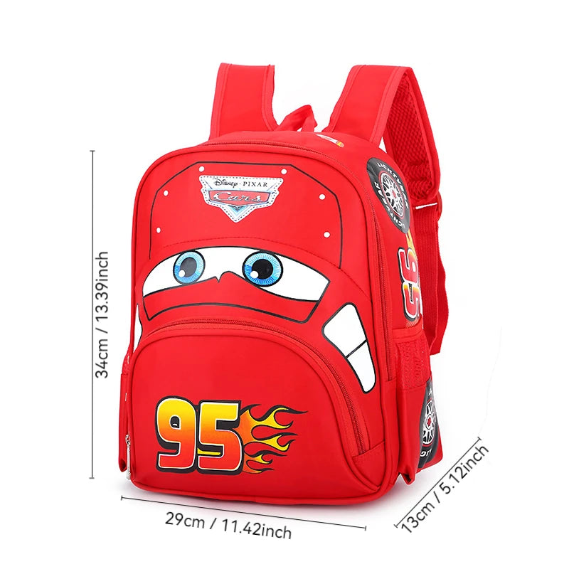 Kindergarten School Bag Cute Children's Backpack Cartoon Car Backpack Casual Preschool School Bag