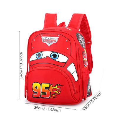 Kindergarten School Bag Cute Children's Backpack Cartoon Car Backpack Casual Preschool School Bag