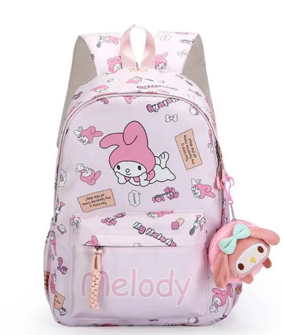 Kuromi Backpack Student School Bag Primary and Middle kawaii Cartoon Girls School Bag Mochila