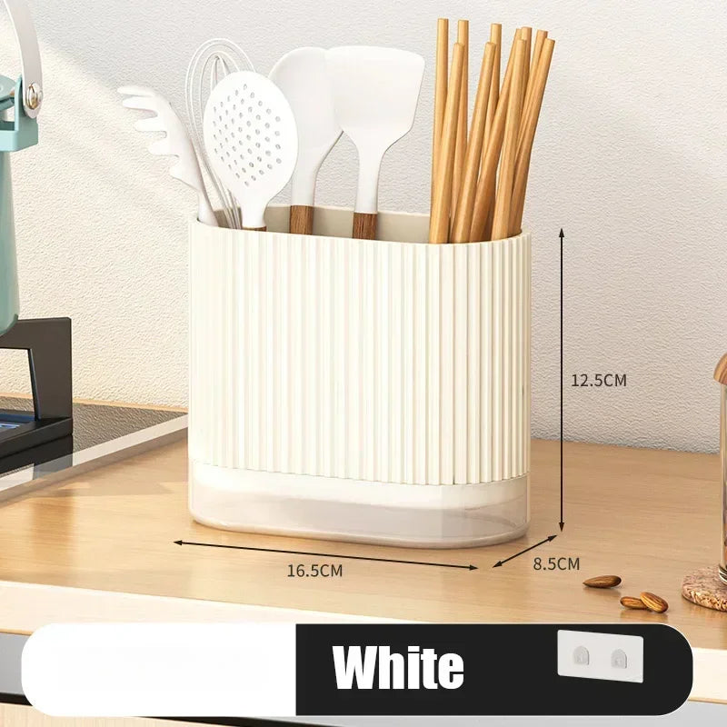 Wall-Mounted Kitchen Spoon Chopstick Holder