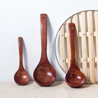 Long Handle Wooden Cooking Spoon