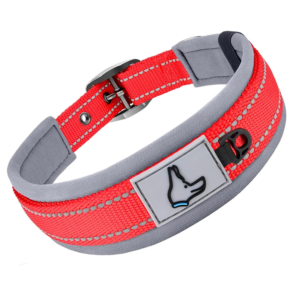 Padded Reflective Dog Collar