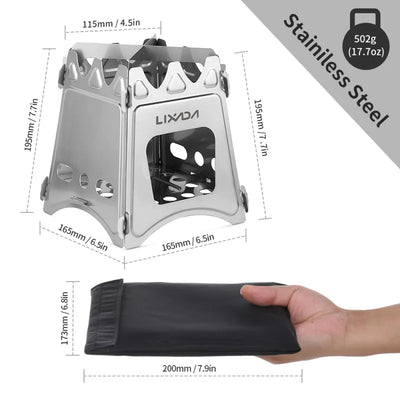 Folding Wood Camping Stove