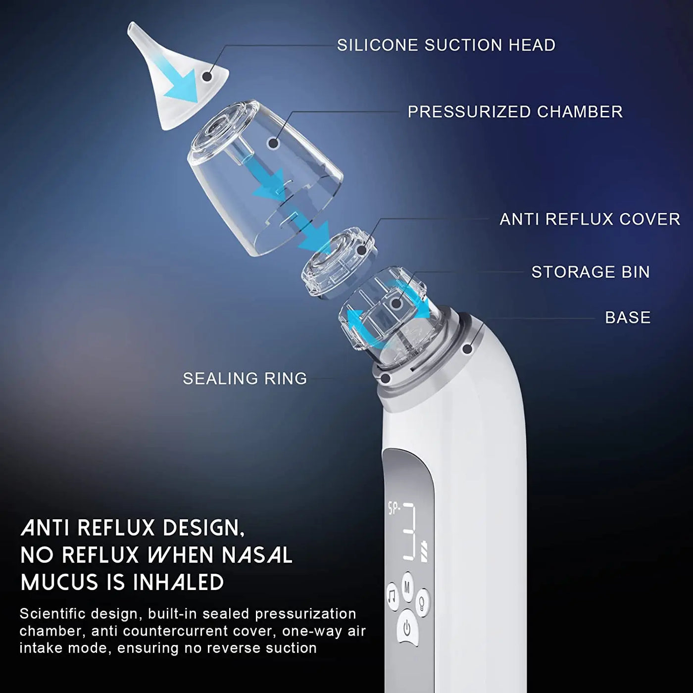 Baby Electric Nasal Aspirator Nose Suction Device