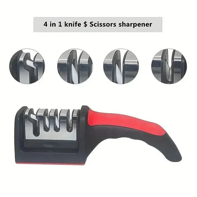 3-Segment Stainless Steel Knife Sharpener