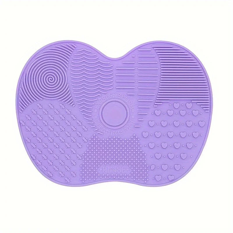 Silicone Apple-Shaped Brush Scrubbing Pad