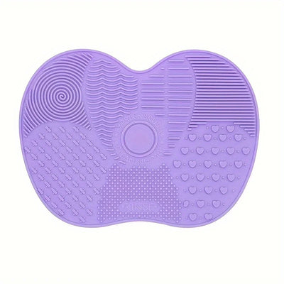 Silicone Apple-Shaped Brush Scrubbing Pad