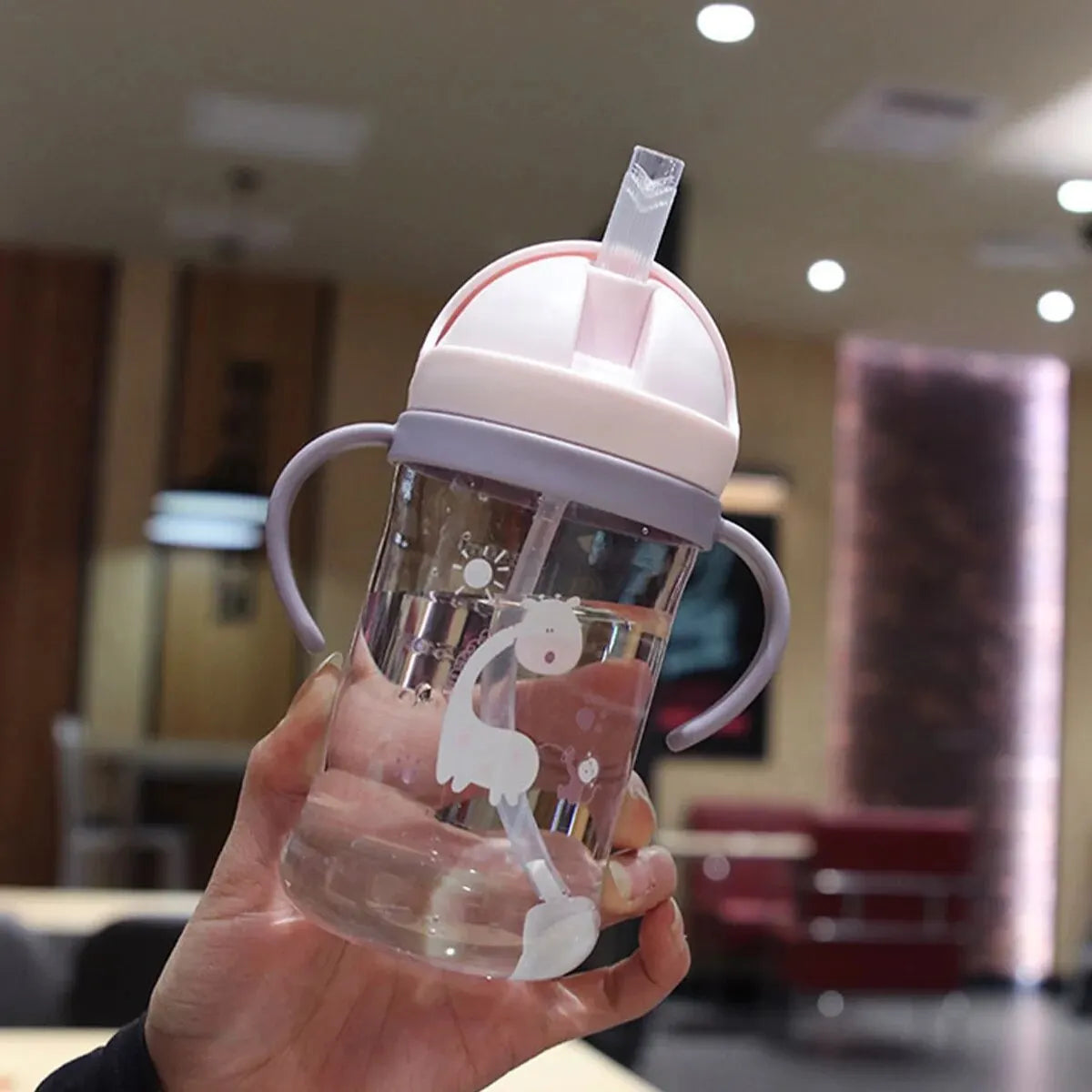 350ml Kids Straw Drinking Bottle