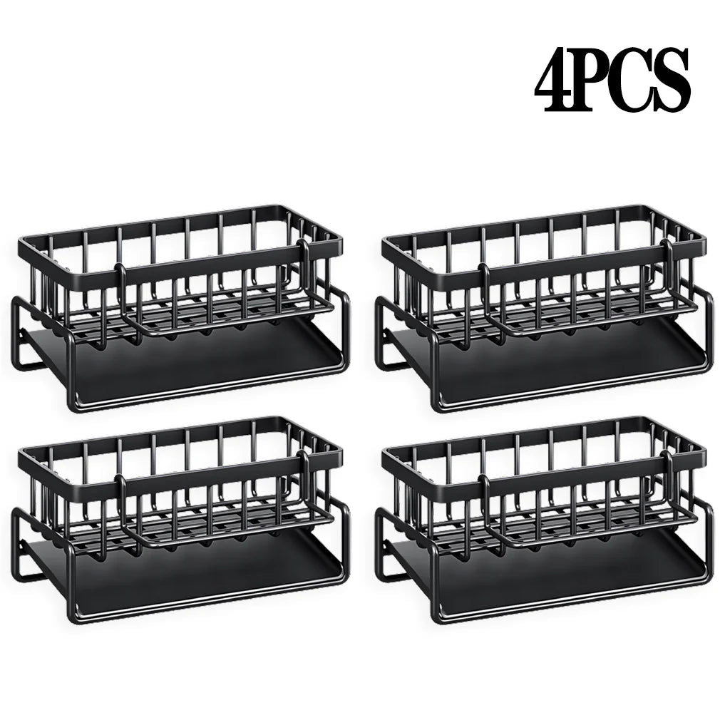 No-Punch Kitchen Shelf Storage Drainage Rack
