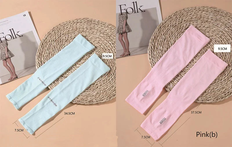 Summer Outdoor s Sports  Cycling Sunscreen Ice Skil Long Gloves Sunscreen Sleeves