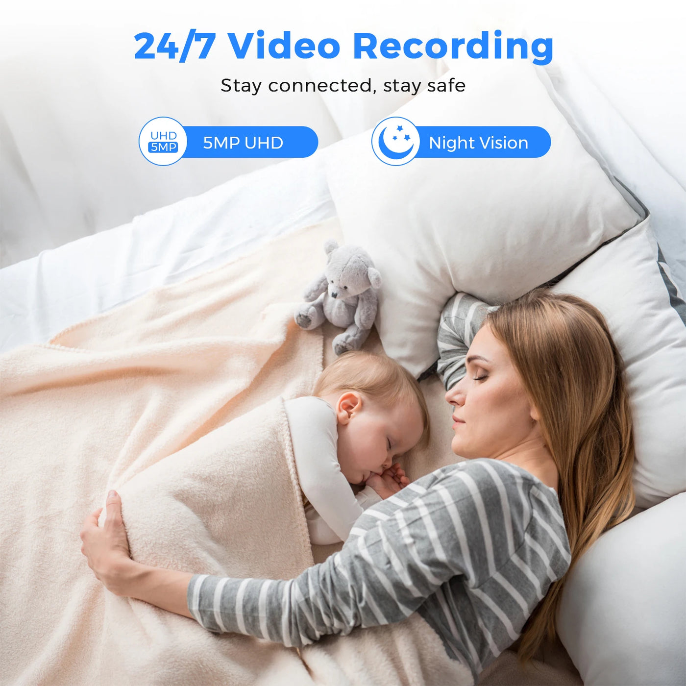 5MP Mini Cube WiFi Indoor Security Camera