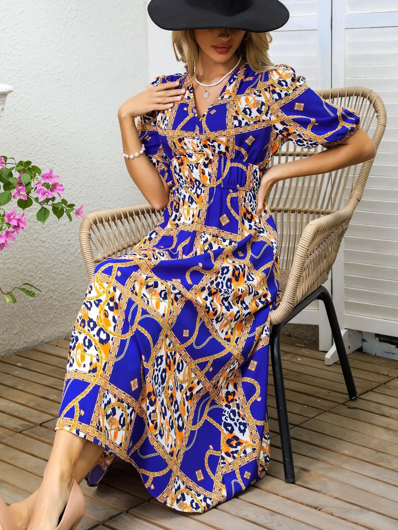 Women Summer Floral Long Dress,Fashion Women's Bohemian Dresses,Woman Clothing,Woman Clothes,Sundress,New In Dress 2025