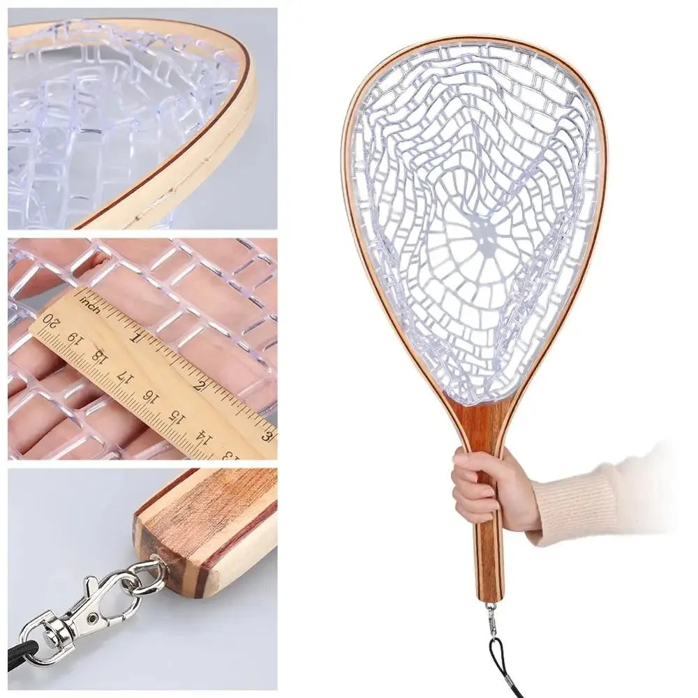 Landing Fish Net Wooden Handle