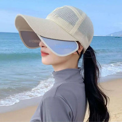 Breathable Sunscreen Baseball Hat Fishing Hat Waterproof Wide Brim Sunscreen Hat UV Protection Quick Dry Anti-UV Caps Hiking