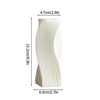 Nordic White Flower Vase
