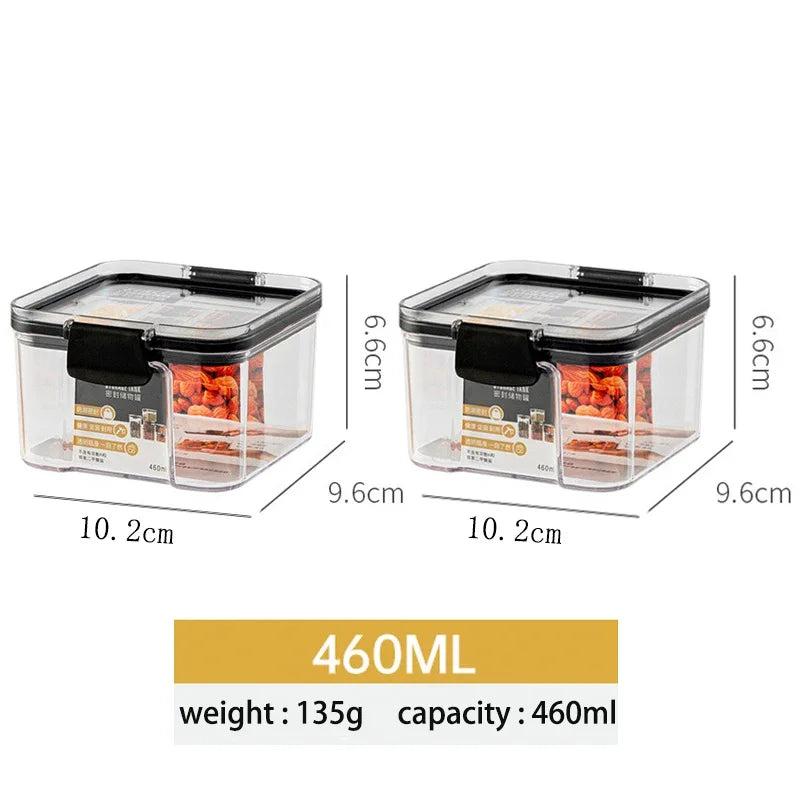 Stackable Food Storage Containers Jars Set