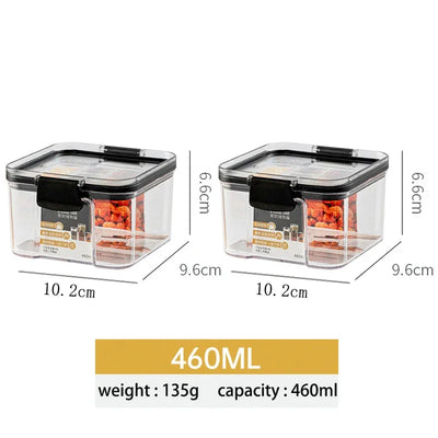 Stackable Food Storage Containers Jars Set