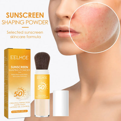 Spf50 Sunscreen Loose Powder Sunblock Skin Protective Waterproof Invisible Pore Solar Blocker Brighten Oil Control Makeup Powder