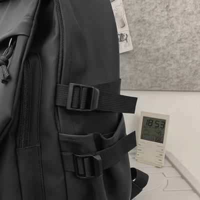 School bag, male college student, trendy brand, campus backpack, double shoulder bag, female, Korean style, simple, versatile, t