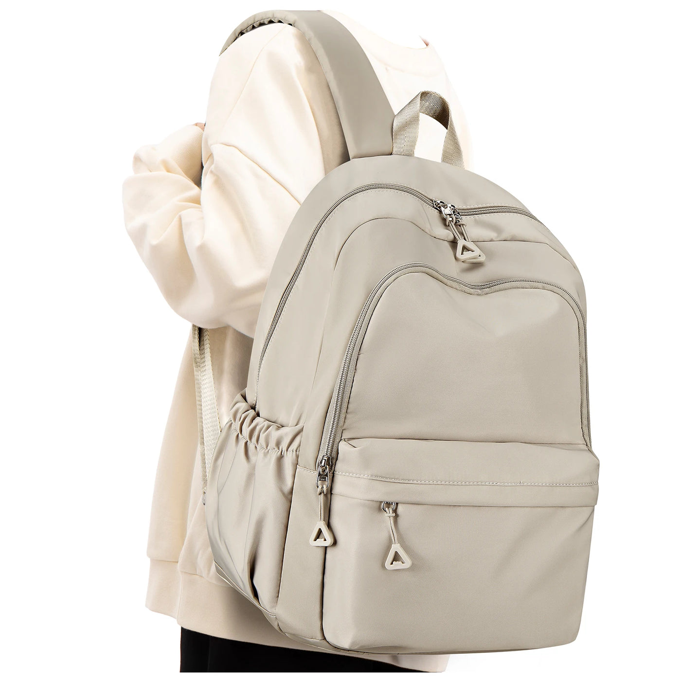 School bag, preppy, cute, light, large capacity, simple, backpack, junior high school students, college students commuting bag