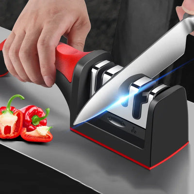 3-Segment Stainless Steel Knife Sharpener