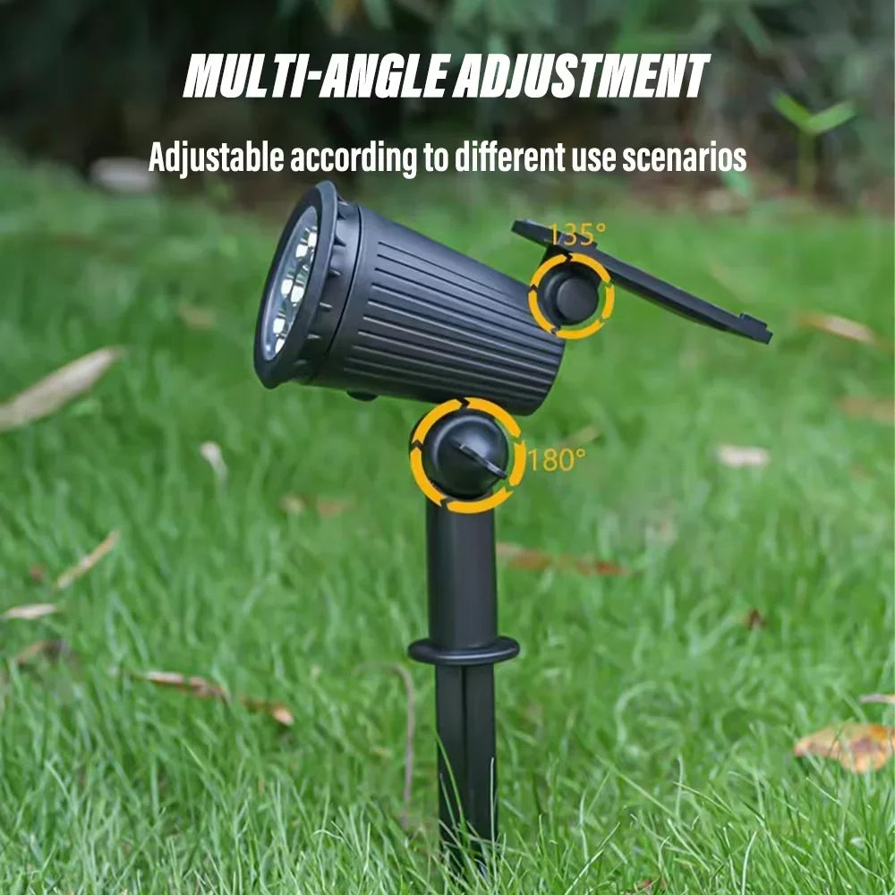 9-LED Solar Landscape Spotlight