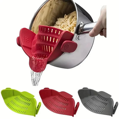 Vegetables Silicone Clip-On Strainer