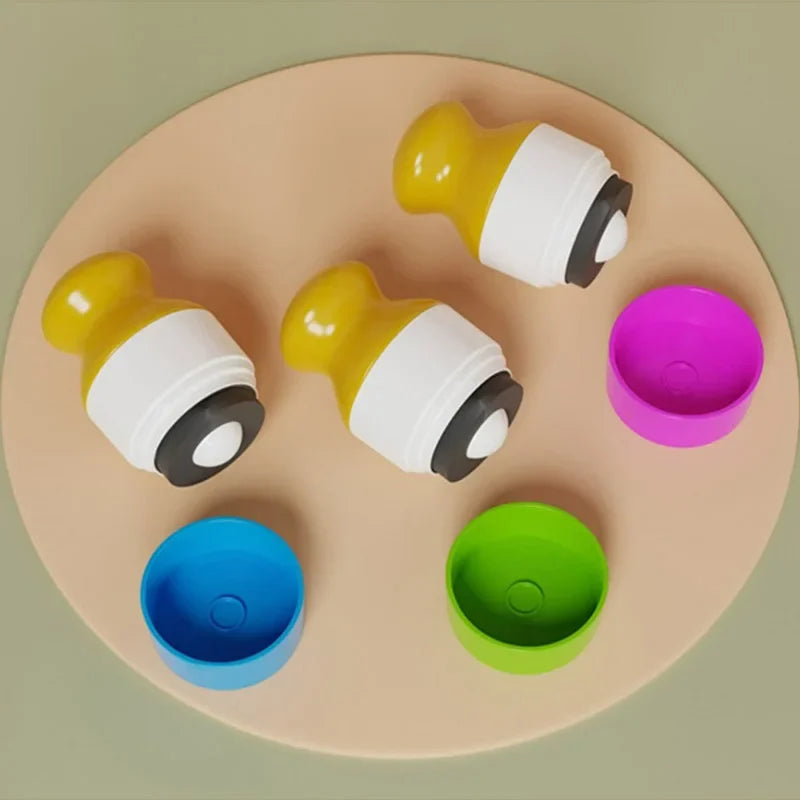 100ml Refillable Sunscreen Roll-on Applicator Portable Travel Dispenser Bottle Sunscreen Lotion Applicator Home Travel Storage