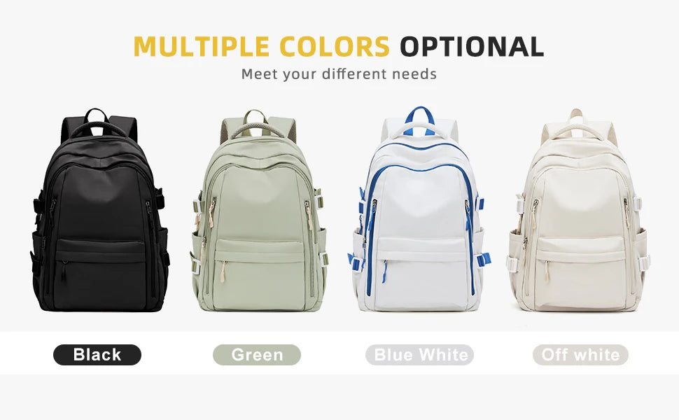 Simple Children Schoolbag Bookbag, High School College Student Black School Backpack for Women, Laptop Bookbag for Girls Boys