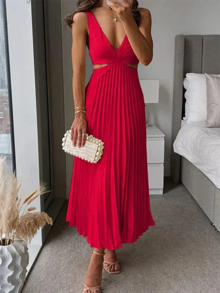 summer dress 2025 vestidos para mujer fashion hollow out dress sexy dresses party dress suspenders long dresses for woman