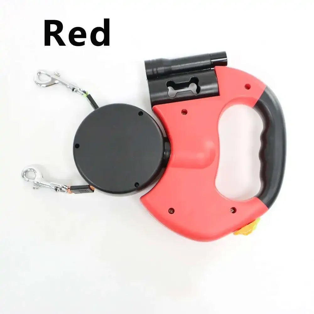 Auto Retractable Double-Ended Dog Leash