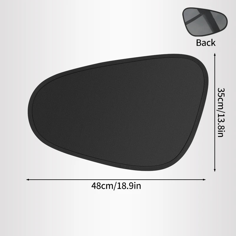 Car Side Window Sunshade 4-Layer Sun Block Film Cloth Sun Visor Summer UV Protection Window Curtain Car Sun Shade Cover