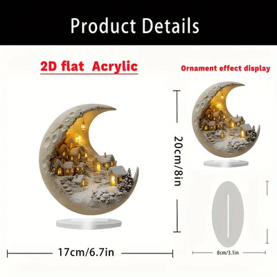 Home Decoration Acrylic Moon Tabletop
