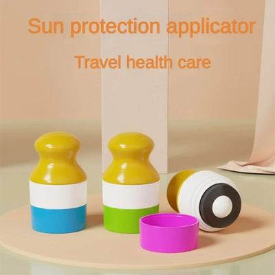 100ml Refillable Sunscreen Roll-on Applicator Portable Travel Dispenser Bottle Sunscreen Lotion Applicator Home Travel Storage