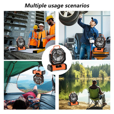 New 20000mAh Portable LED Camping Fan