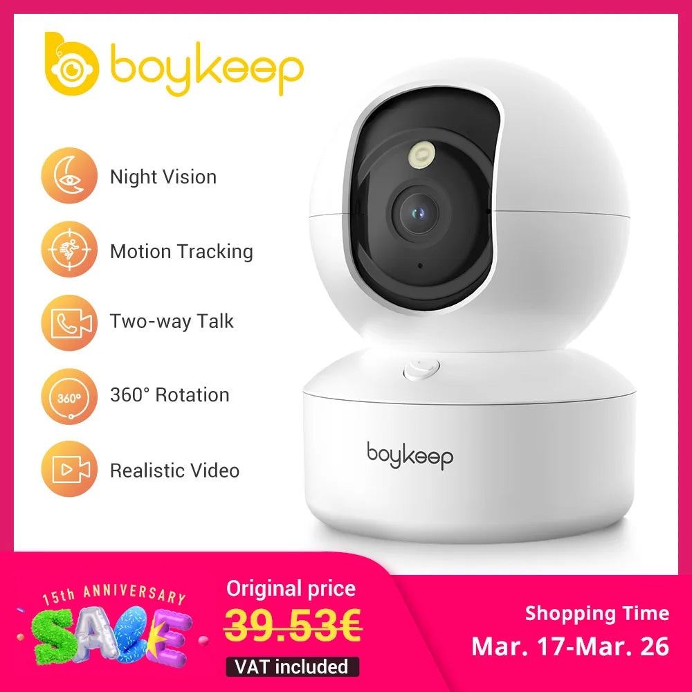 Boykeep 2K Pet Dog Camera