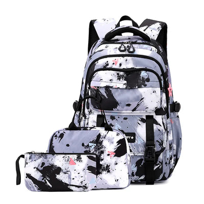Middle School Student Backpack Children Set School Bags for Girls Kids Schoolbags Waterproof Book Bag With Lunch Bag Pencil case