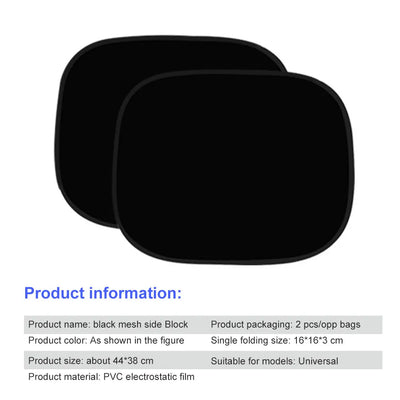 Car Sun Shade UV Protection Car Curtain Car Side Window Sunshade Electrostatic Film Auto Window Sun Visor Protection Window Film
